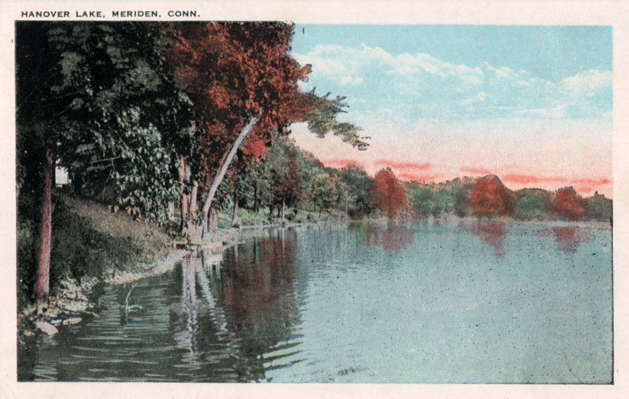 Hanover Lake, Meriden – CT Postcards.net
